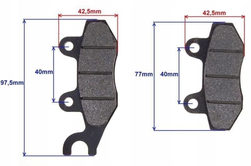 Klocki hamulcowe do skutera 2T 4T Producent inny