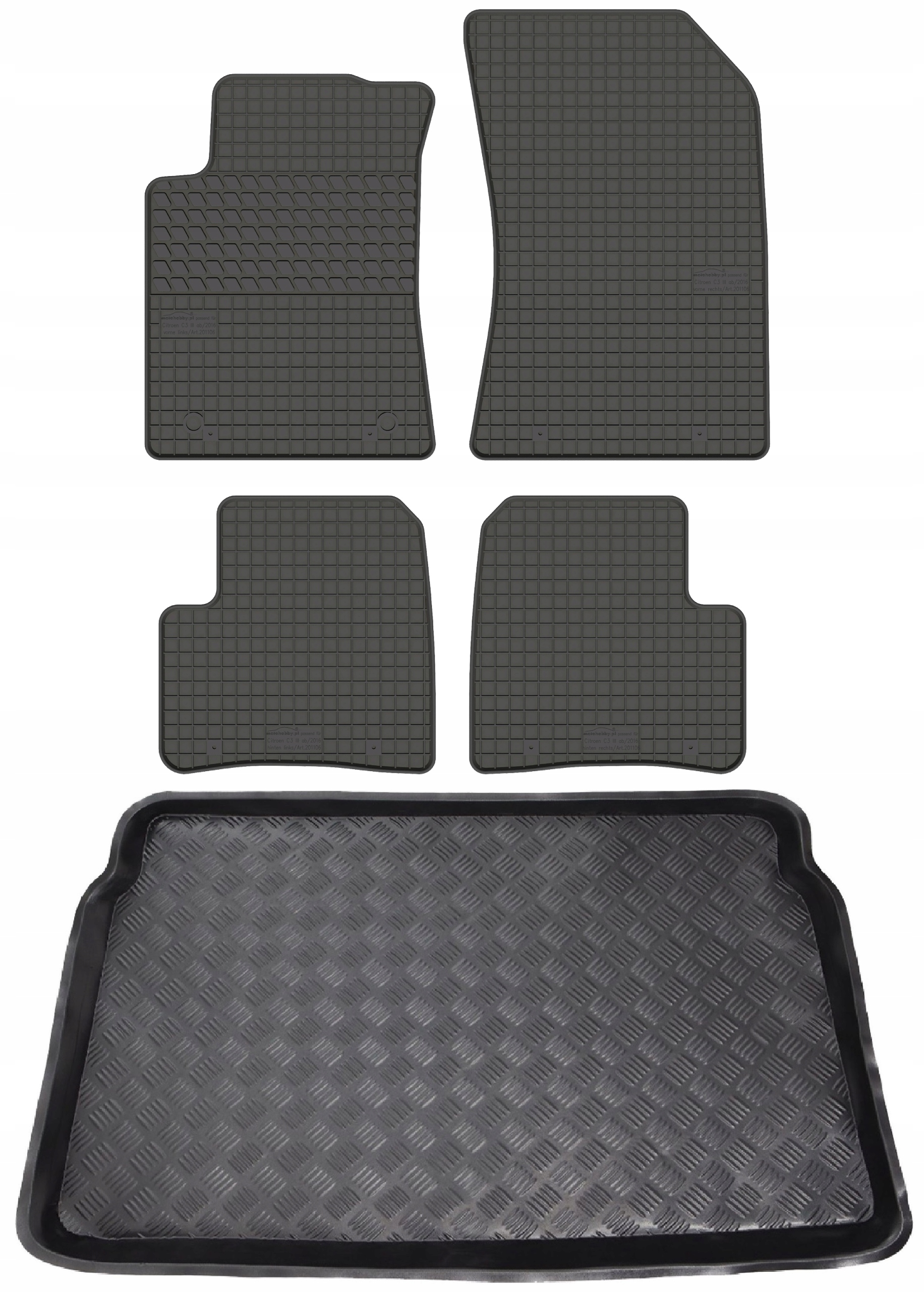 Koberce nosič pro: Citroen C3 III 2017- hatchback