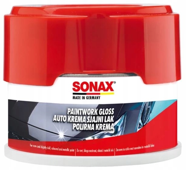 Sonax Pasta Woskowa Z Gąbką Do Polerowania 250 ML
