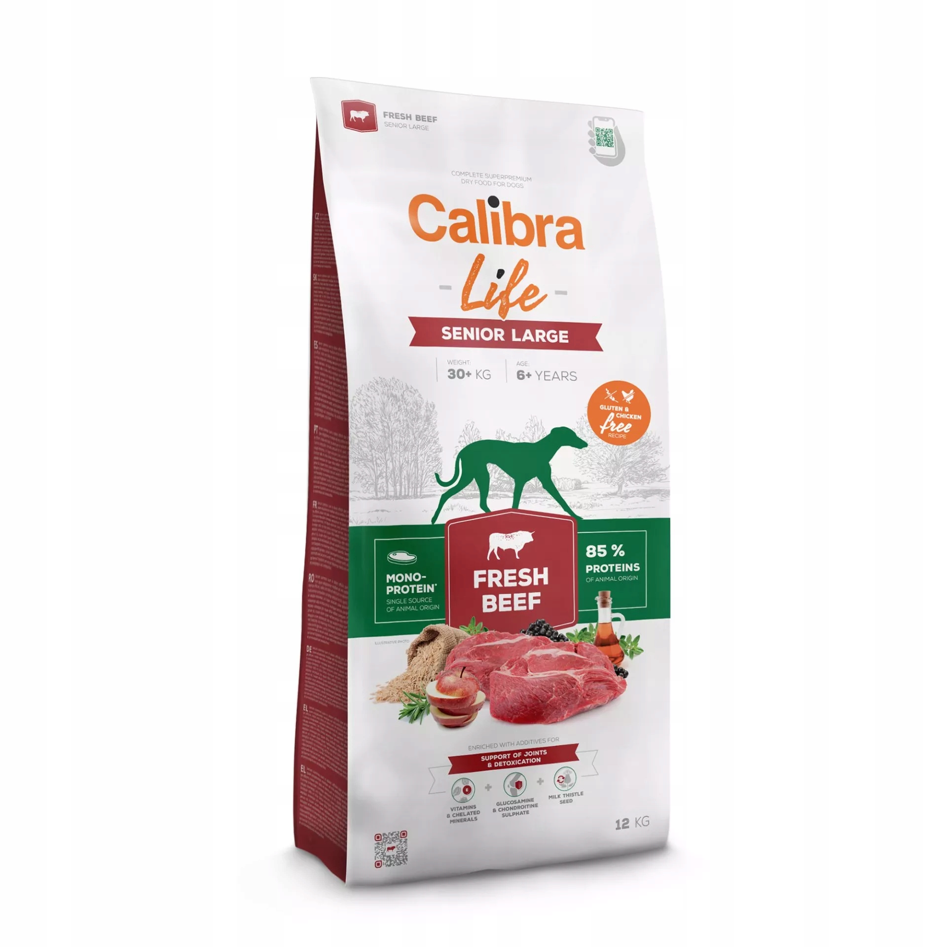 Calibra Dog Life Senior Large Fresh Beef 12 kg