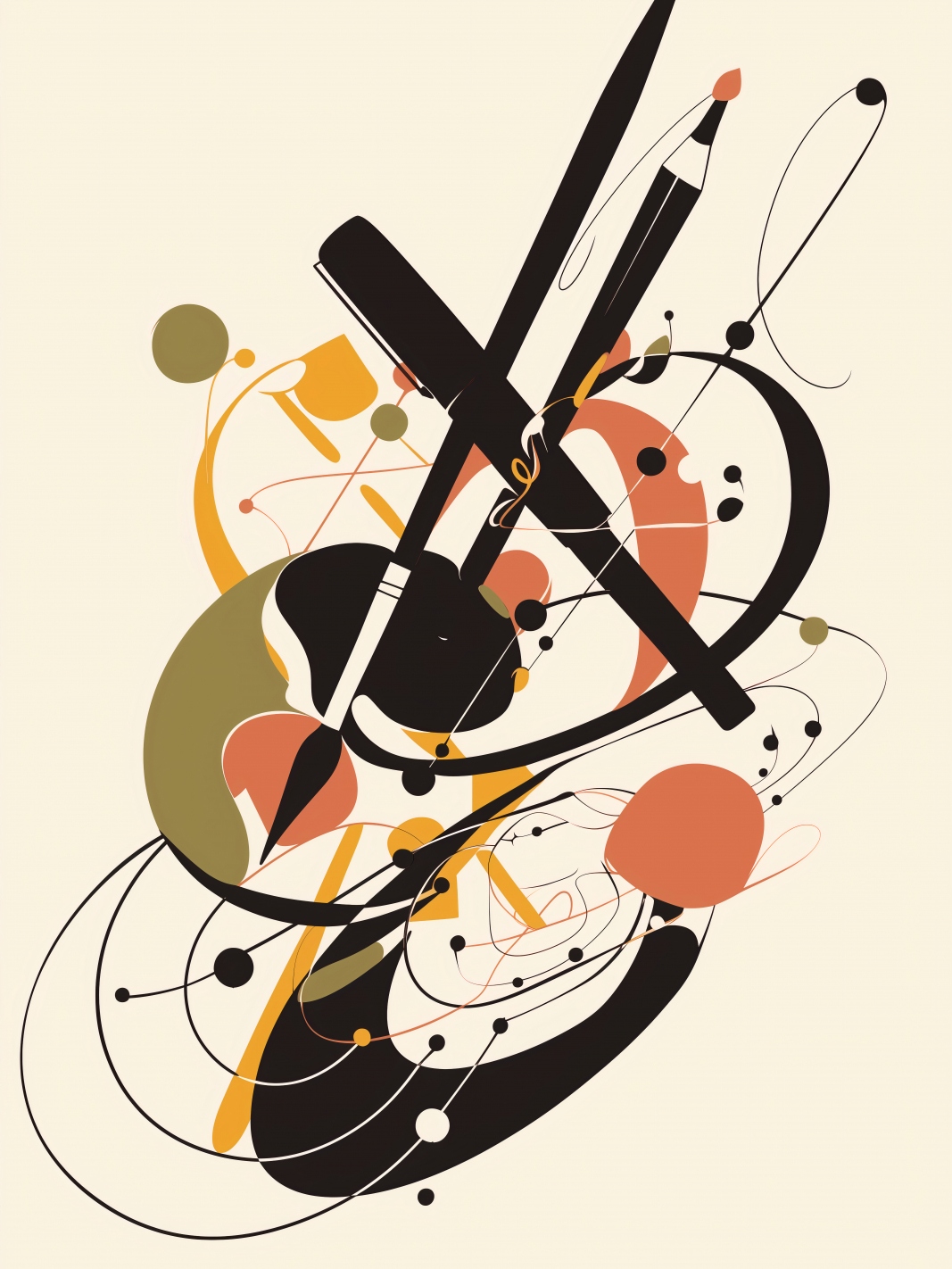 Plakát 75x100 cm Abstraktní Rapsod
