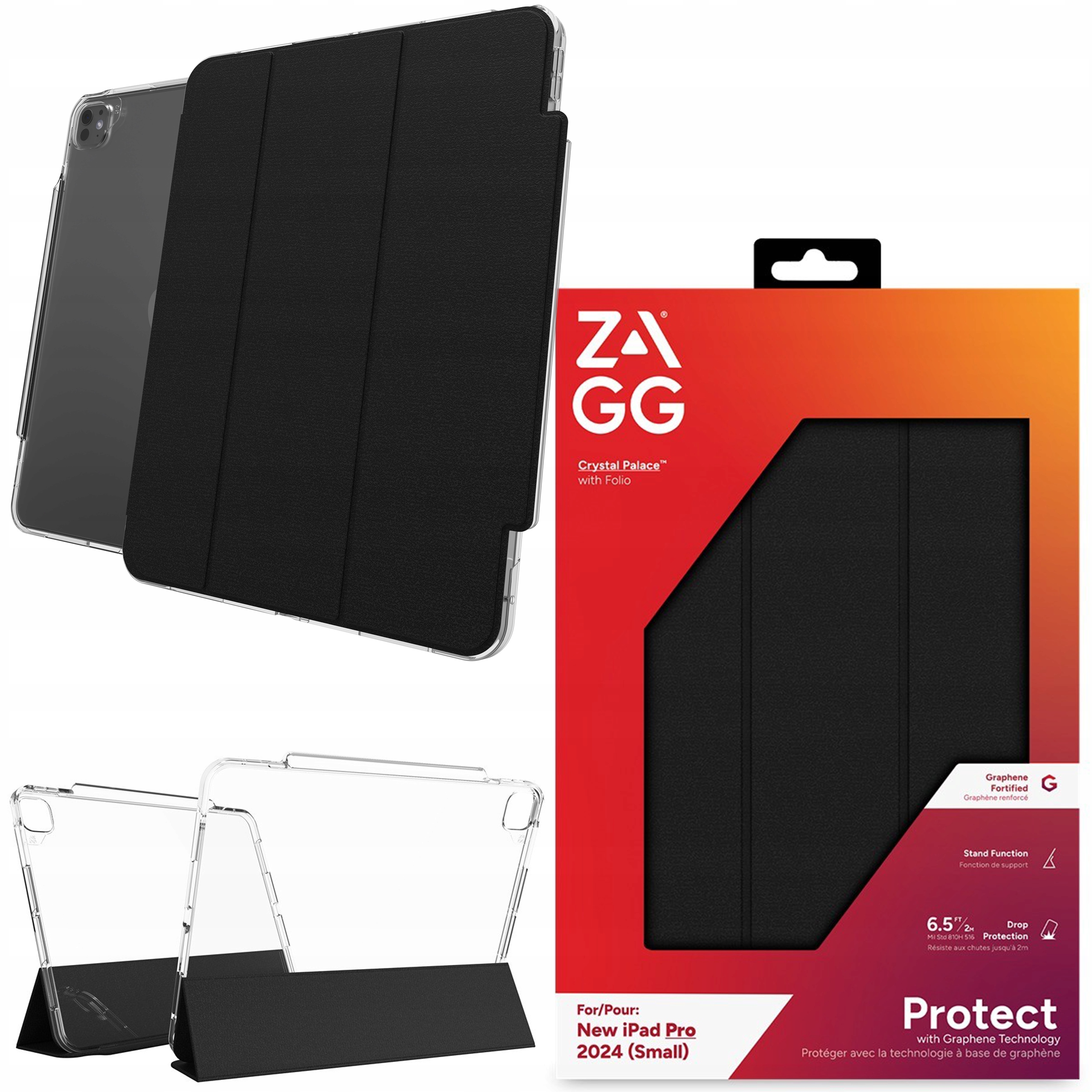 Zagg Crystal Palace Folio Case Pouzdro pro iPad Pro 11" M5 2025 M4 2024