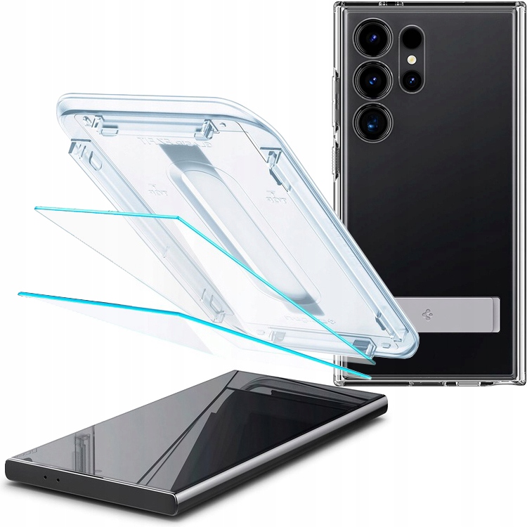 Pouzdro sklo Spigen pro Samsung Galaxy S24 Ultra kryt, rychlé zadní kryt