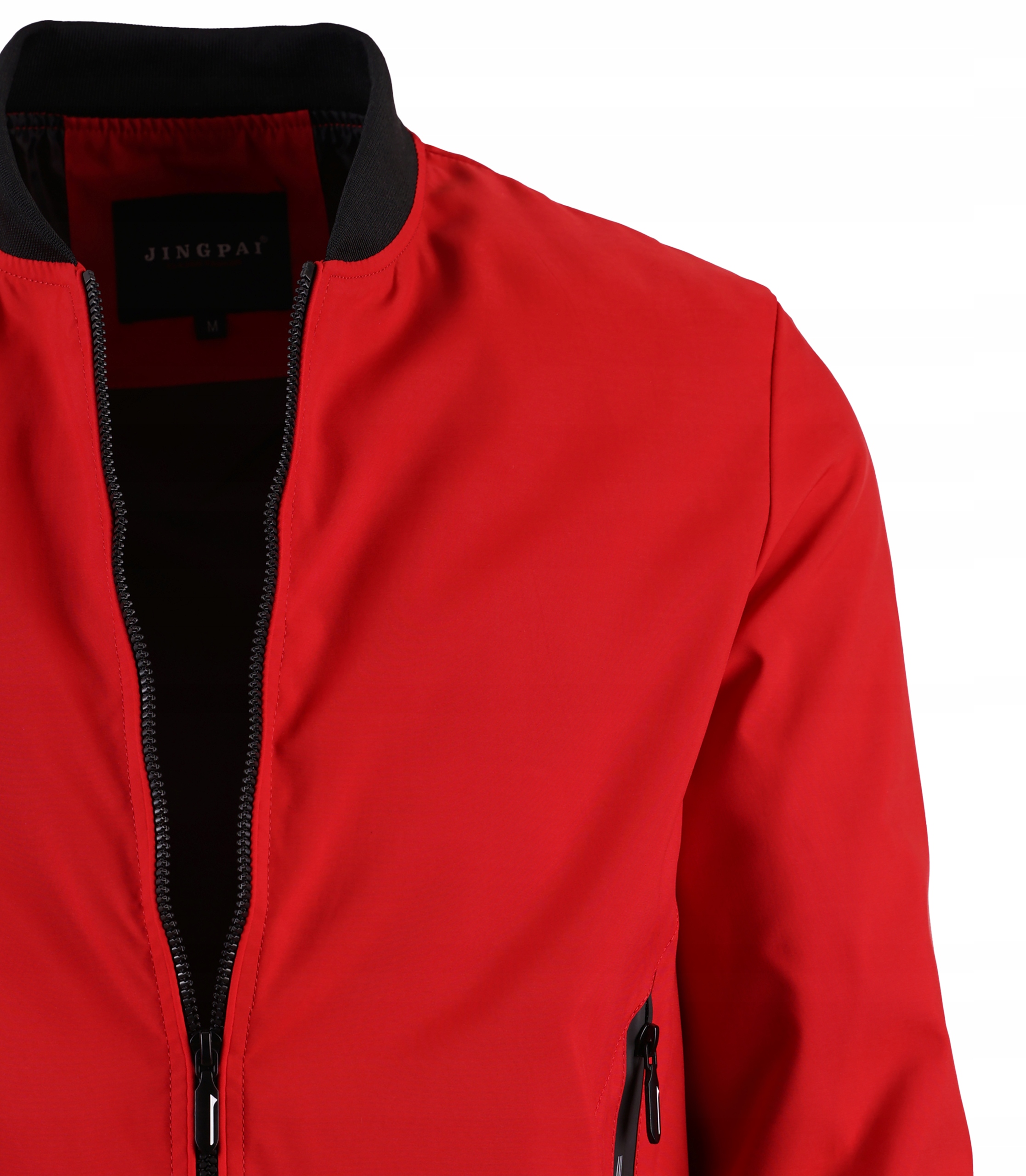 KURTKA MĘSKA PRZEJŚCIOW CIENKA BOMBER CZERWONA 3XL Długość do bioder