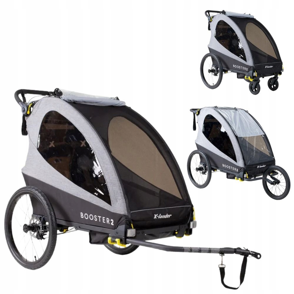 Przyczepka Rowerowa Dla Dzieci 3W1 Wózek Spacerowy, Hol Do Roweru Koła