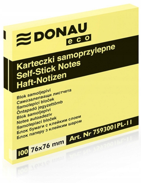 

Bloczek Samoprzylepny 76 x 76mm Blok Karteczki
