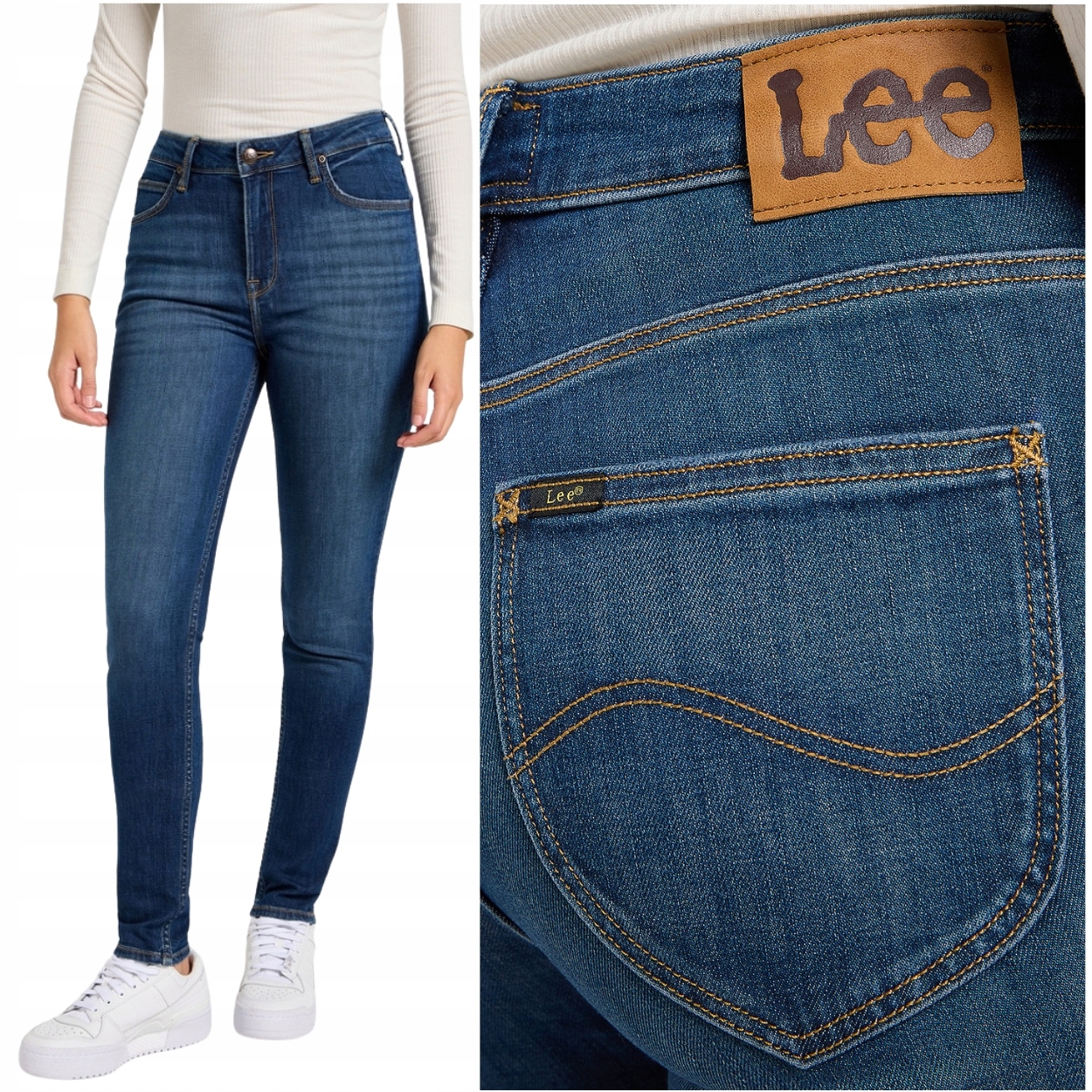 Lee Scarlett High Lenghts vysoké dámské džínové kalhoty úzké nohavice W27 L31