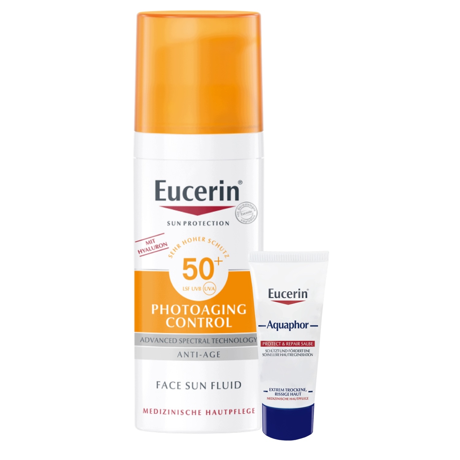 Eucerin Sun Protection Fluid Krem Spf 50+ przeciw fotostarzeniu 50ml+GRATIS