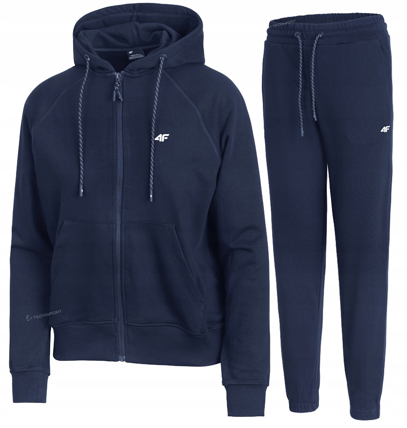 4F Damski Dres Bawełna Komplet Bluza Rozpinana Spodnie rozm M