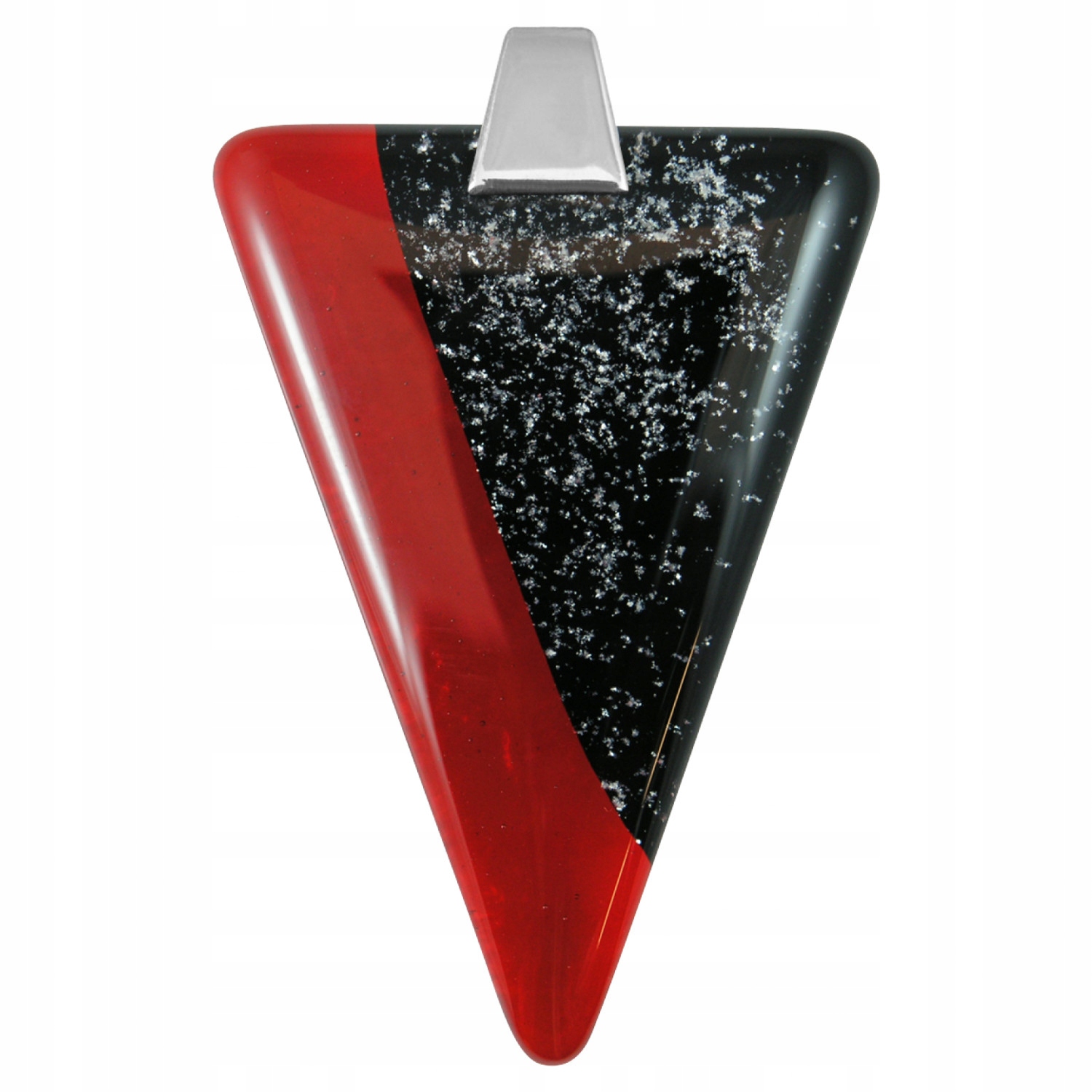 Dámský červený přívěsek Harf sklo murano