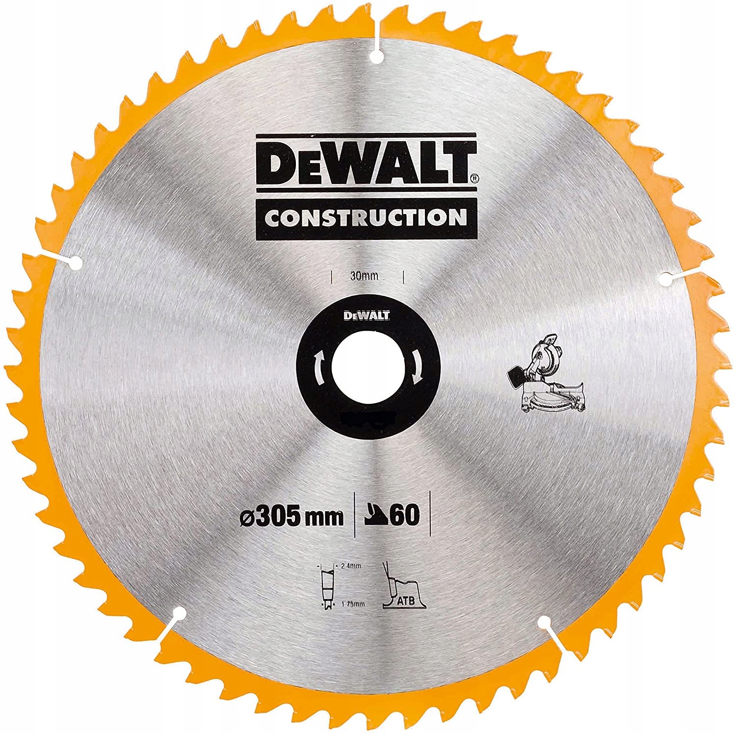 

Tarcza do drewna 305x30mm 60 zębów DeWalt DT1960
