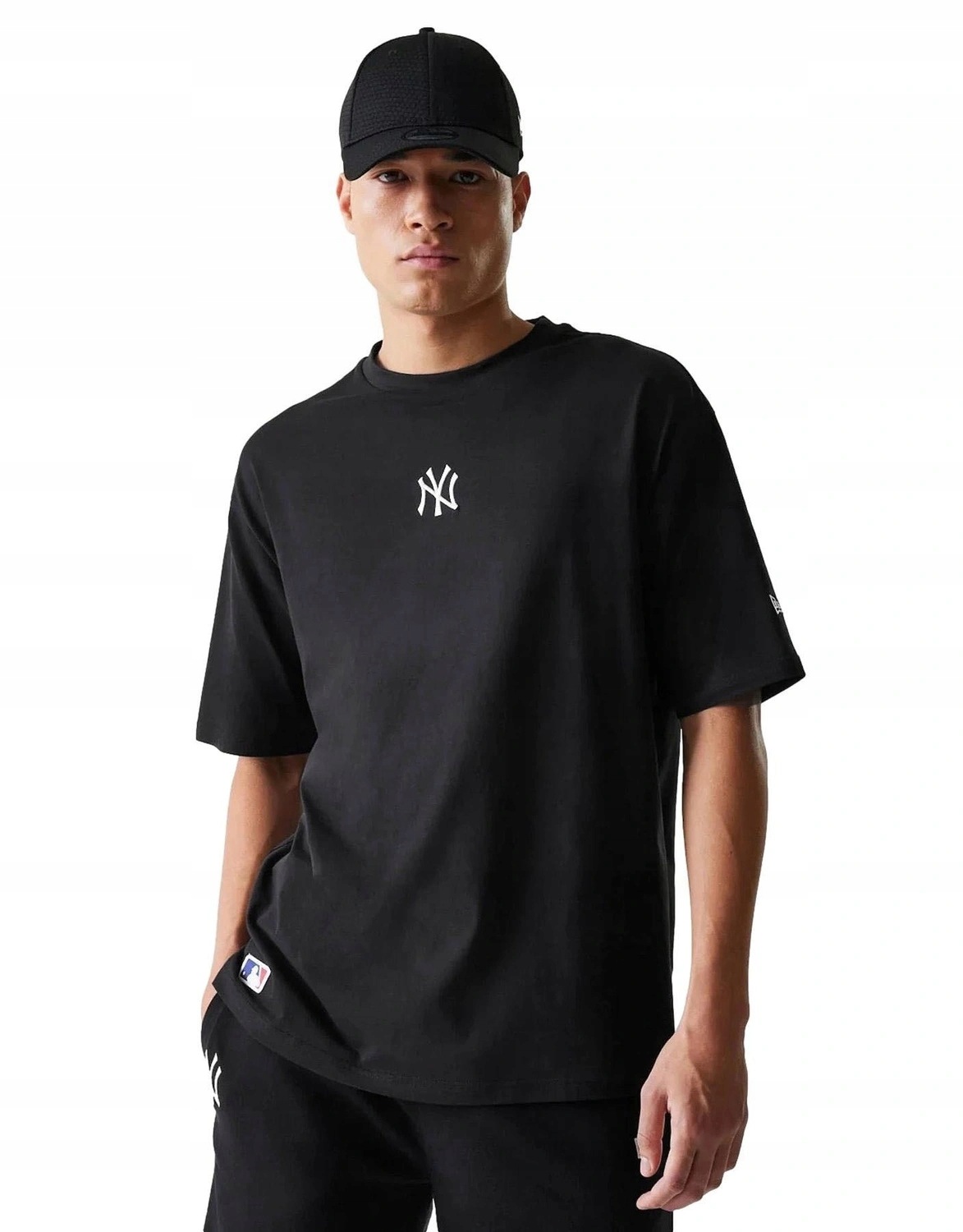 Tričko New Era s krátkým rukávem, motiv Ny New York Yankees Mlb, bavlněné, černé