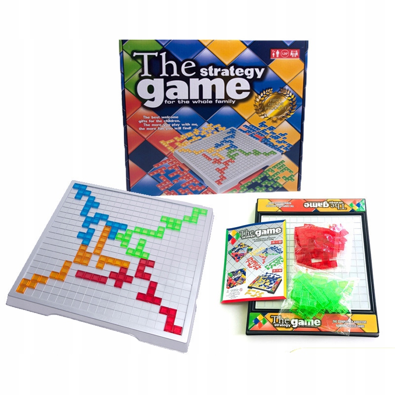Gra Blokus 4 Osoby Strategiczna Logiczna Układanie Klocków Rodzinna