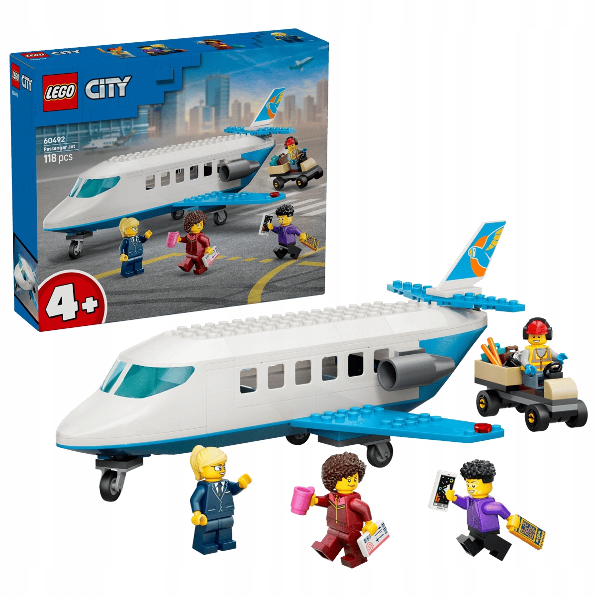 Lego City 60492 Dopravní Letadlo 4+ 118 Dílků Dárek