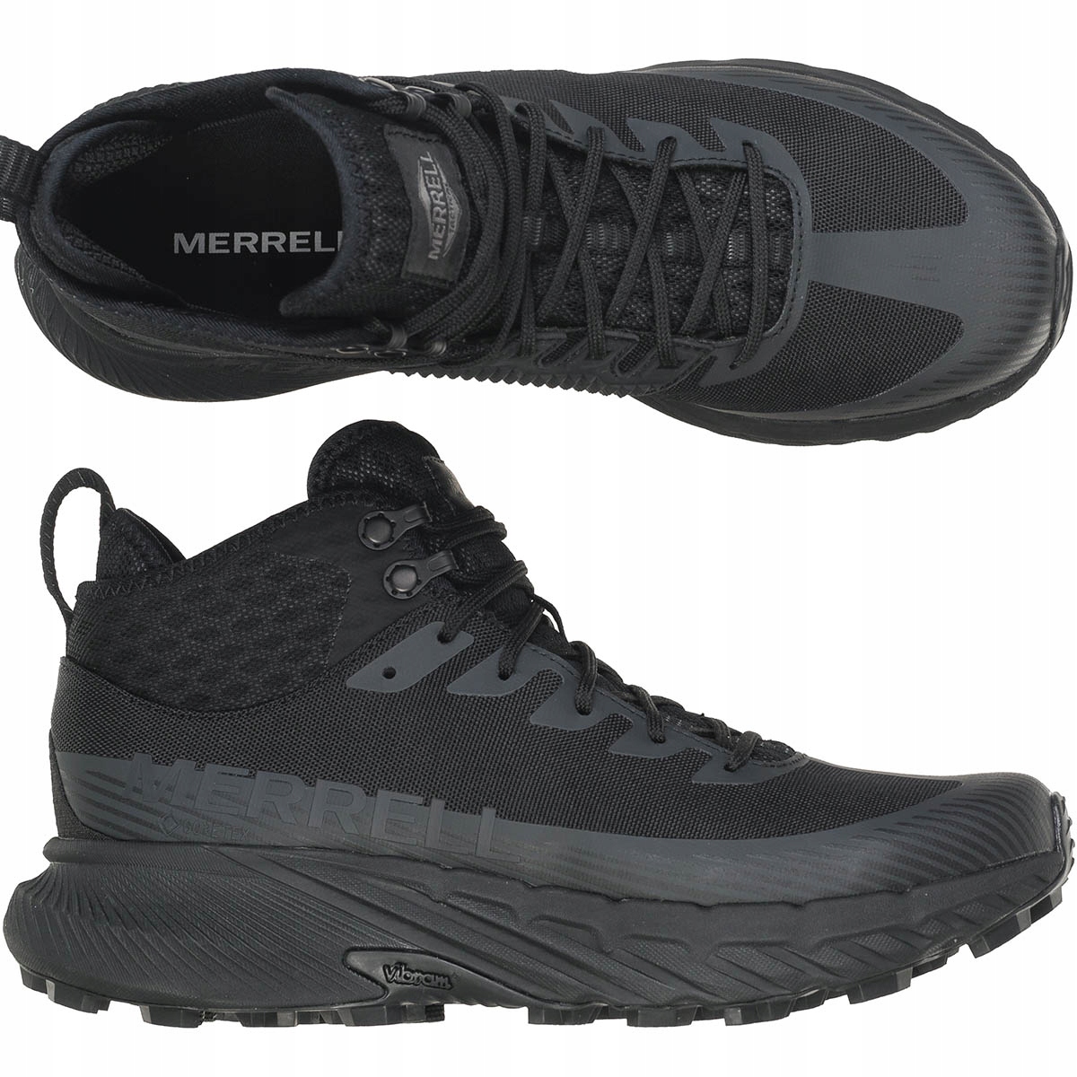 Merrell Vojenské taktické boty Agility Peak 5 MID Gtx Gore Tex Černé 43