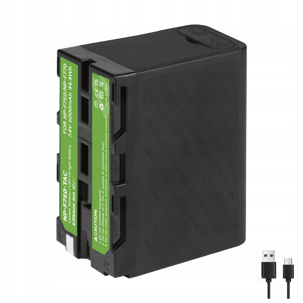 Baterie NP-F750 s Usb portem pro Sony NP-F990 F980 F970 F960 F550 F970