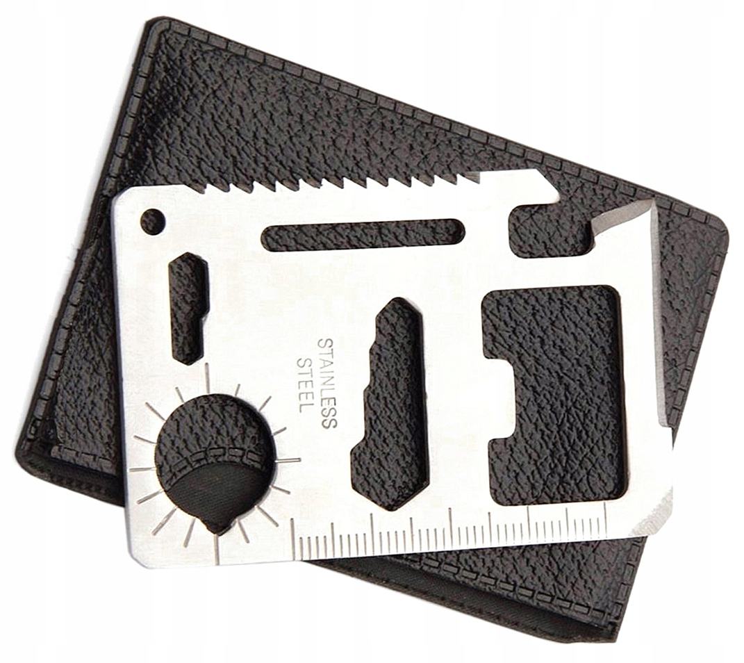 S1P64 PRZETRWANIA SURVIVAL CARD NÓŻ TOOL KARTA PRZ