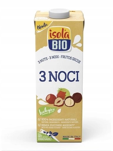 Levně 4x Rostlinný nápoj 3 ořechy Bio 1 l