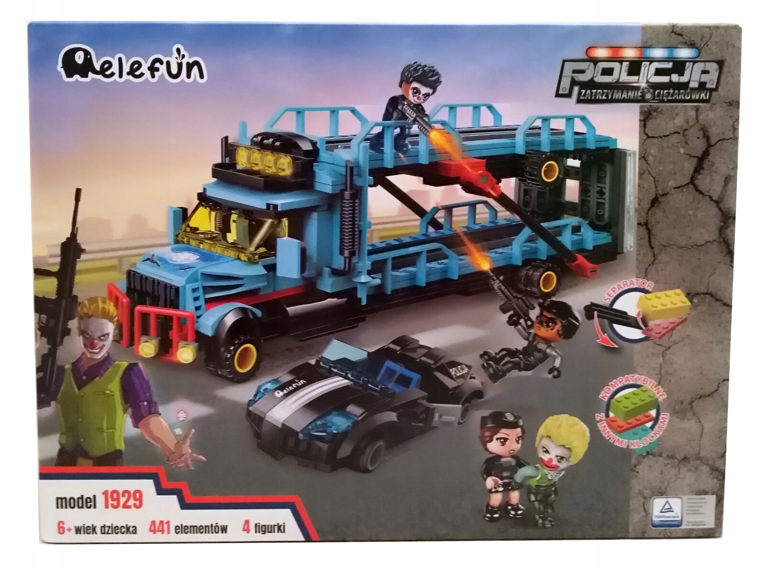 

Klocki Elefun Policja Zatrzymanie ciężarówki