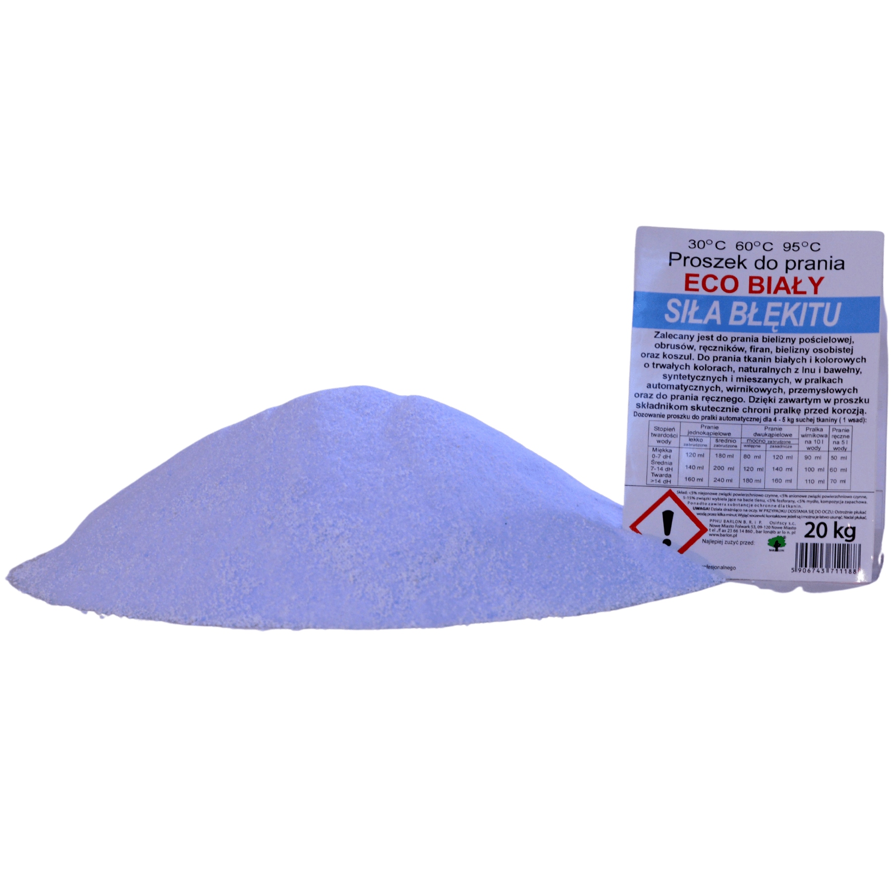 Barlon Eco proszek do prania uniwersalny 20 kg