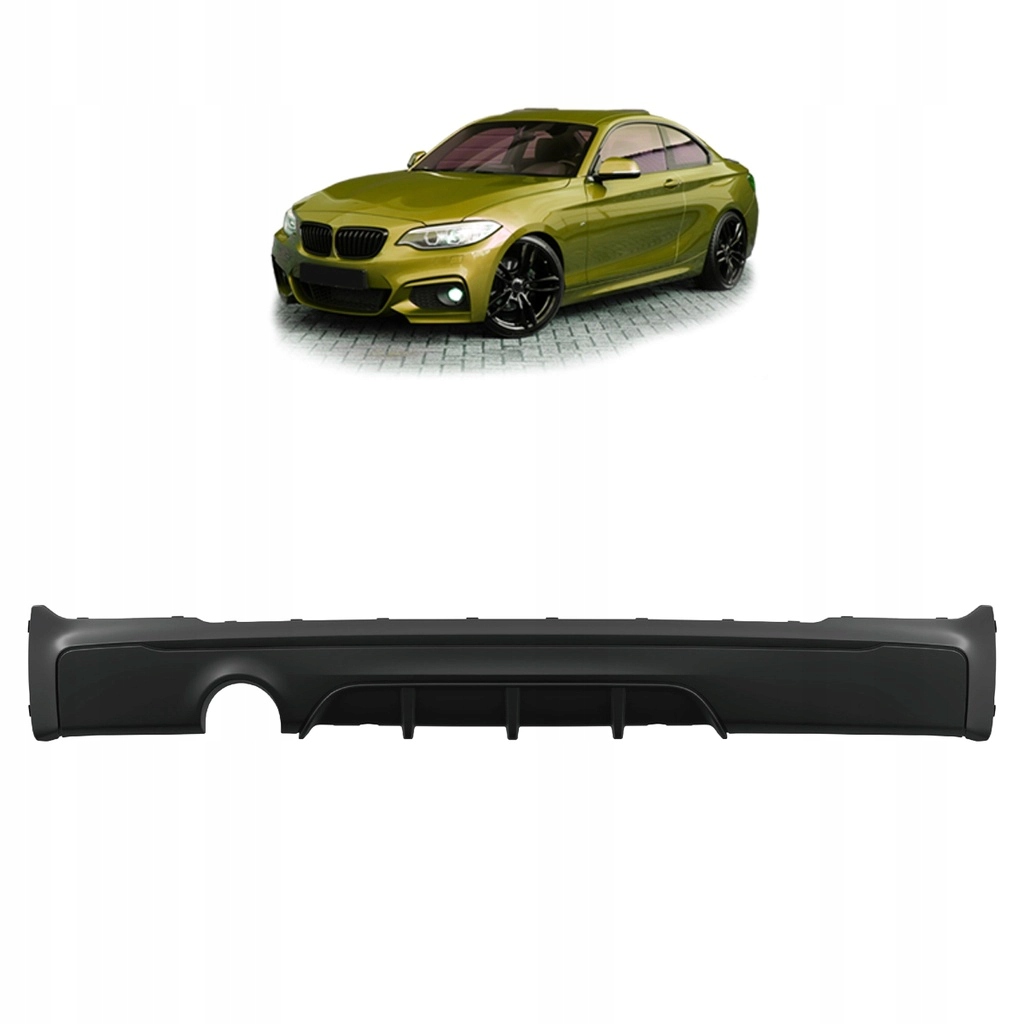 Dyfuzor tylny do BMW 2 (F22, F87) Coupe 2012 - styl Performance