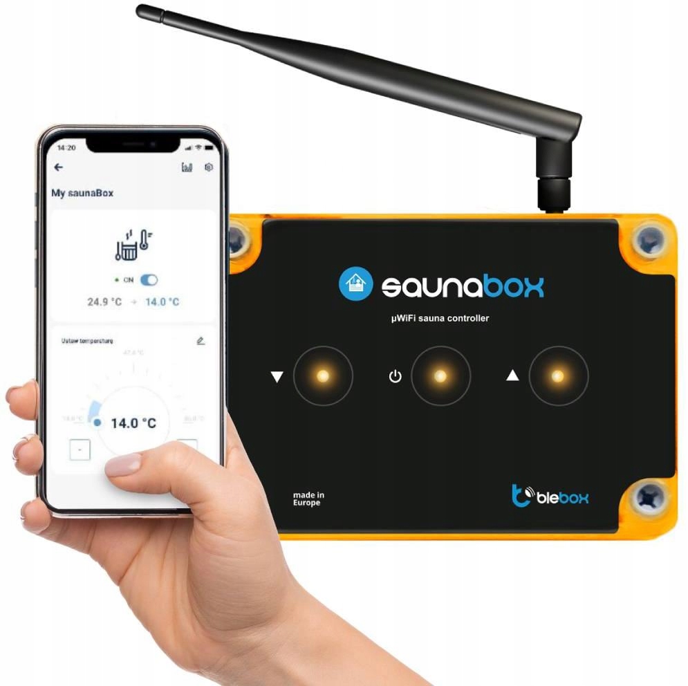 Blebox saunaBox pro modul a/o ovládač saunovania WiFi