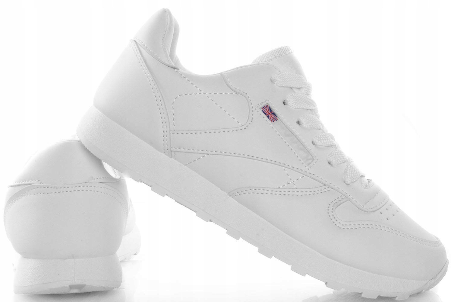 4603 BIAŁE SKÓRZANE SPORTOWE ADIDASY CLASSIC 37 Rozmiar US 6.5