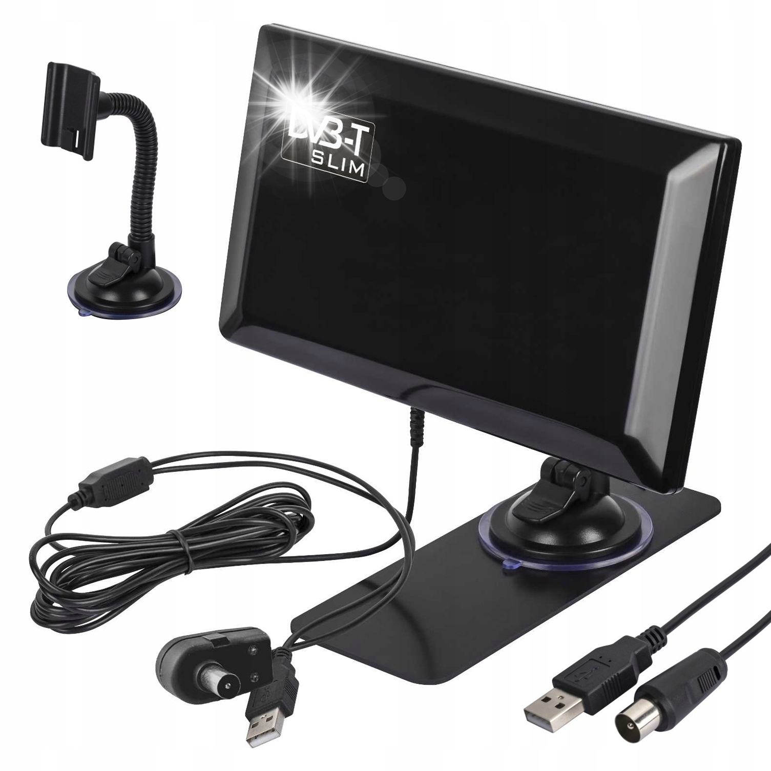 АНТЕННА КОМНАТНАЯ DVB-T TV SLIM MUX8 УСИЛИТЕЛЬ