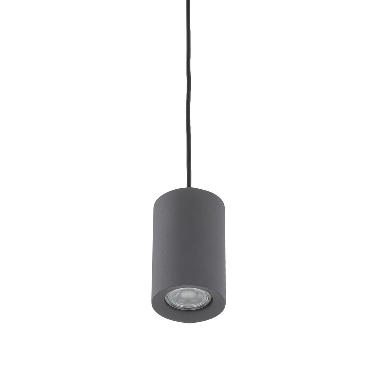 Italux Jet Závěsná lampa GU10 Šedá Moderní 8 cm Stmívání