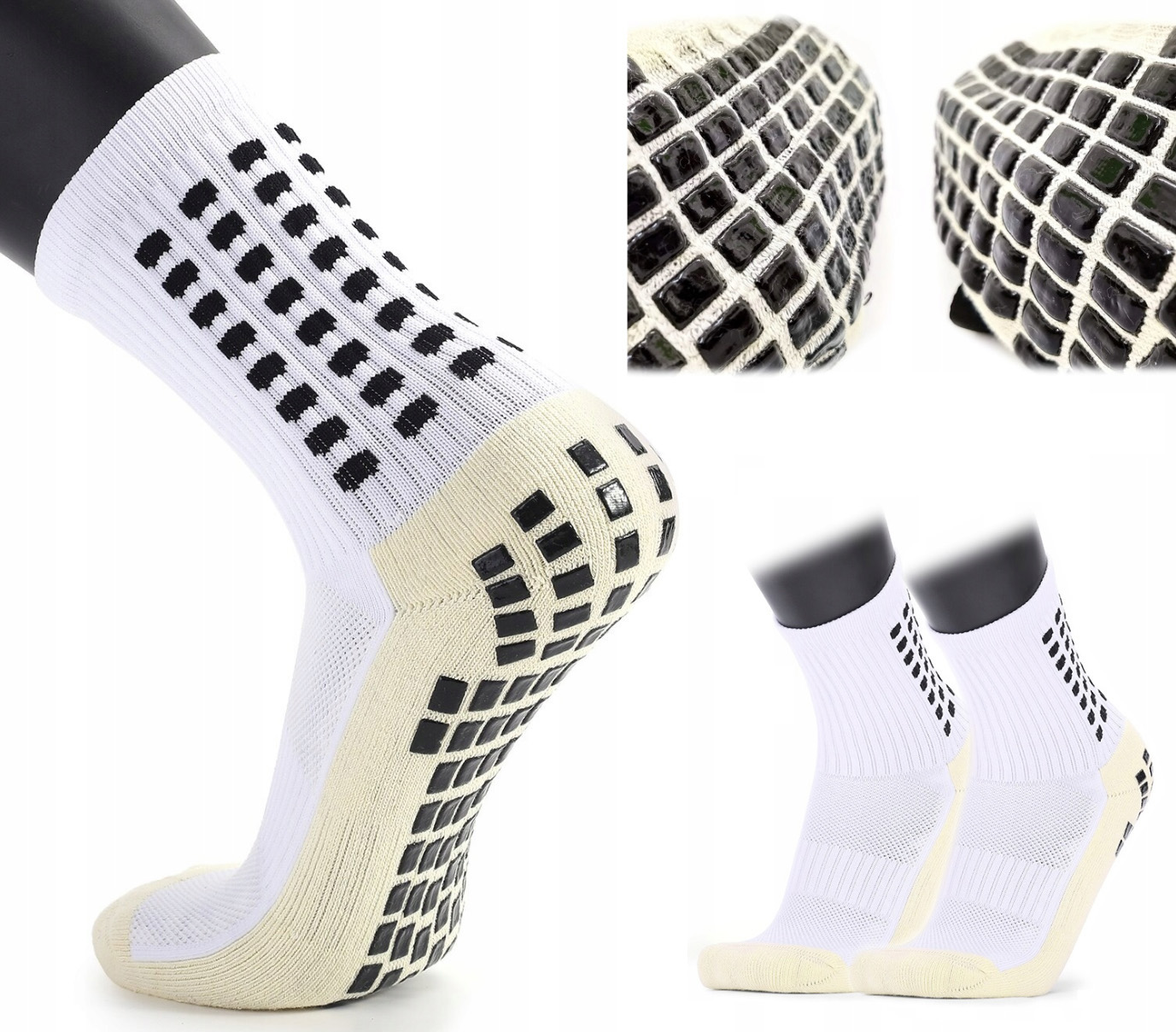 

Skarpety antypoślizgowe piłkarskie dwuwarstwowe