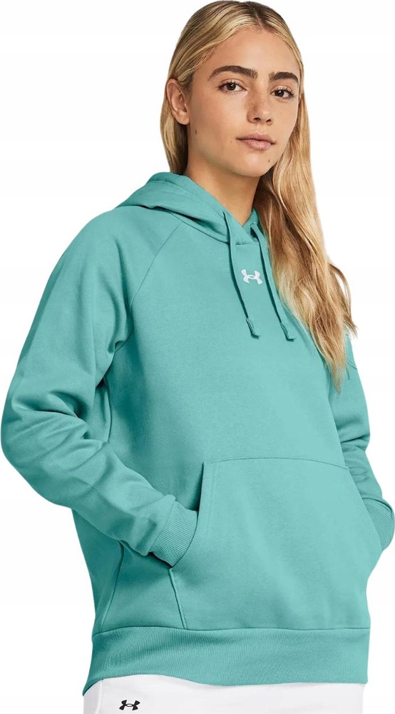 Mikina Under Armour Rival Flecce Hoodie Mátová 1379500 482 vel. M