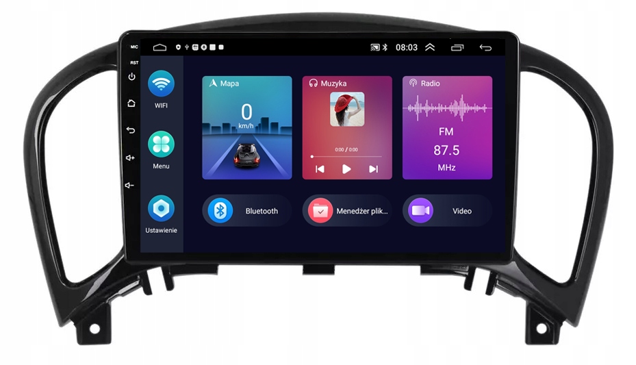 Gps A Android Rádio Navigace Bt Nissan Juke 2010-2019 Carplay 4GB 64GB