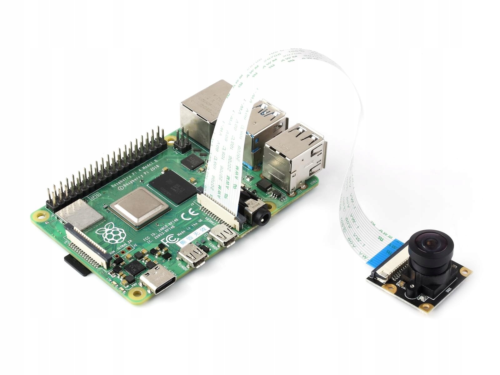 WAVESHARE Kamera IMX219 8MP IR Dla Jetson Nano i AI Projekty 160° FOV — miniatura 7