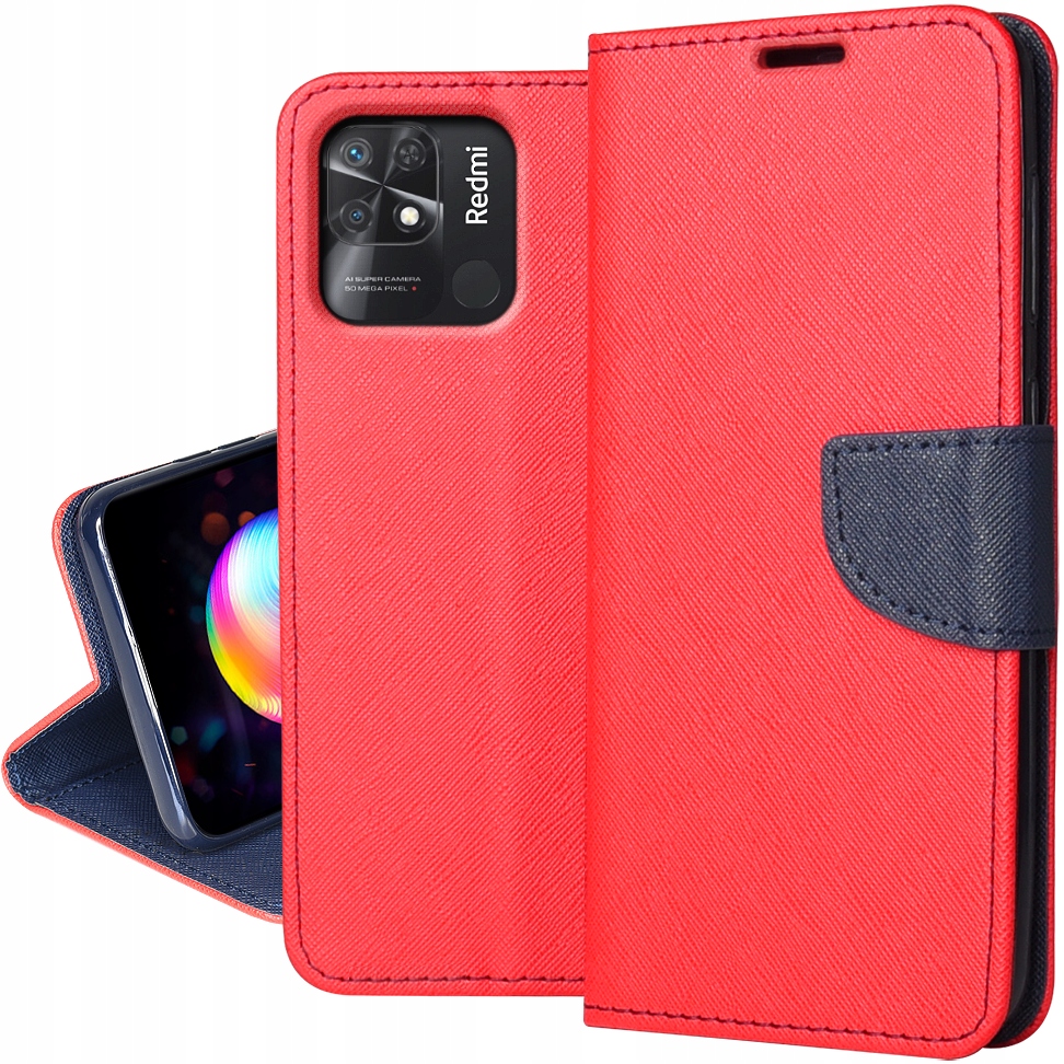 

Etui Portfel Case Fancy +Szkło do Xiaomi Redmi 10C