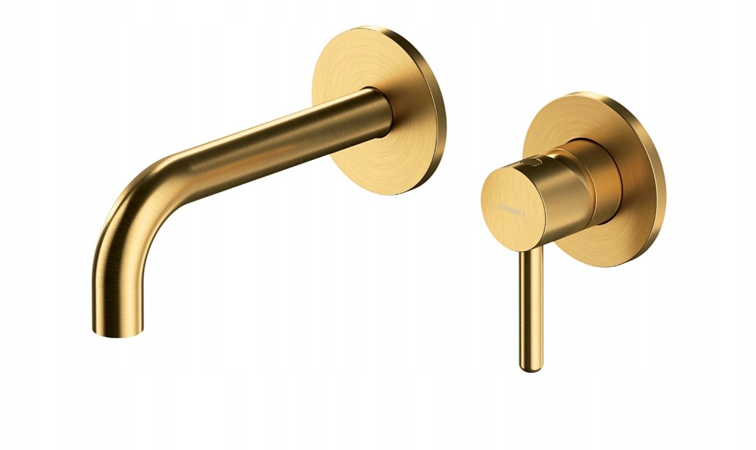 Omnires Y bateria umywalkowa podtynkowa złoty szczotkowany Y1215HROGLB