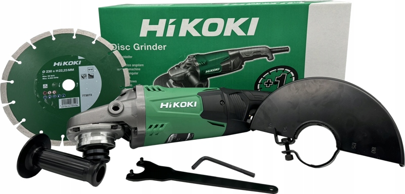 Hikoki Szlifierka kątowa 230MM 2200W kątówka sieciowa G23SW2W7Z tarcza