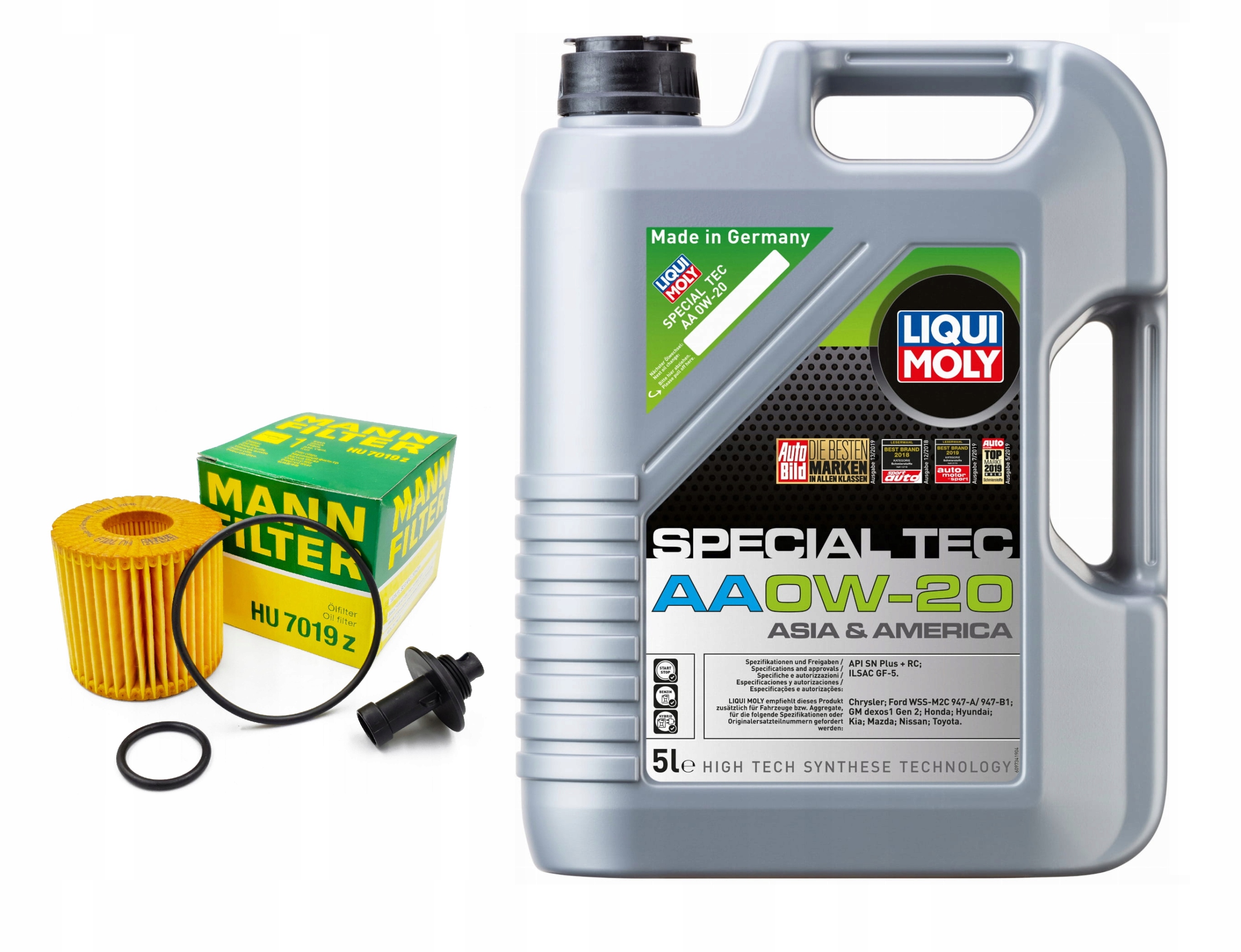 Olej Liqui Moly Special Tec Aa 0W20 5L Olejový Filtr Mann Lexus Nx Rx Gs Ls