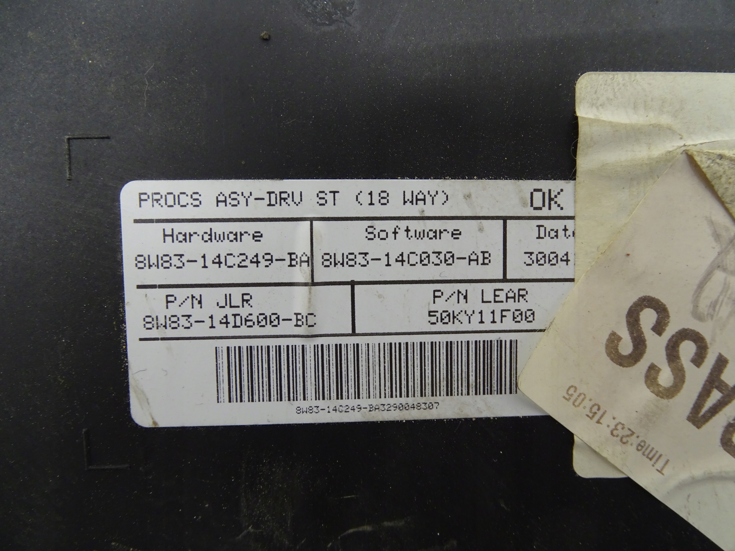 module control unit seat JAGUAR XF X250 8W83-14C249-BA