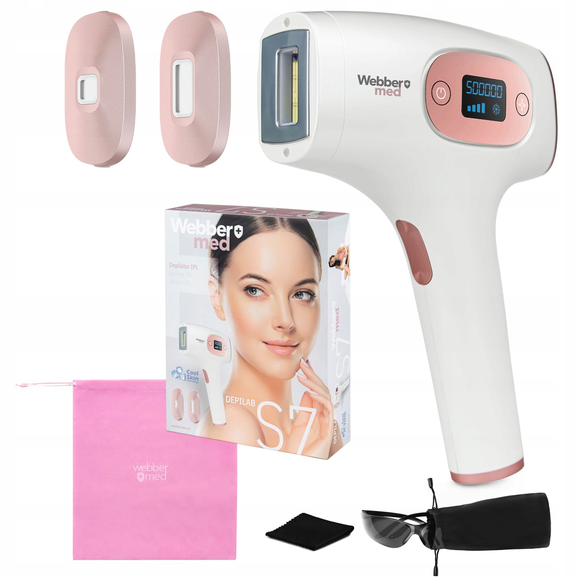 Depilator Ipl Do Włosów Ciała Laserowy Bikini Nóg Bezbolesny Webber Ipl S 7