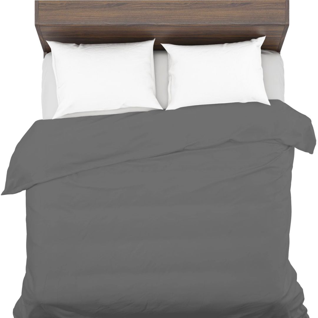 Samotný antialergický povlak na přikrývku 160 x 220 100% přírodní Bavlna šedá