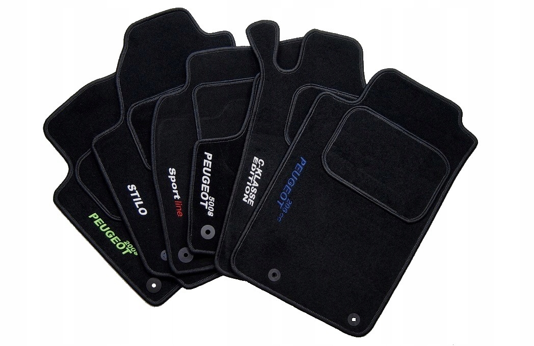 Dywaniki welurowe samochodowe pod model auta Classic CZARNE + HAFT PRZÓD Producent Inny