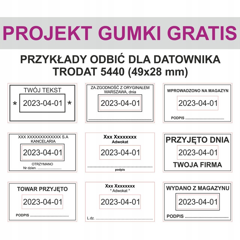 Dátumovka Trodat 5440 Iso 4 MM 49X28 MM Vložka MIX 74570