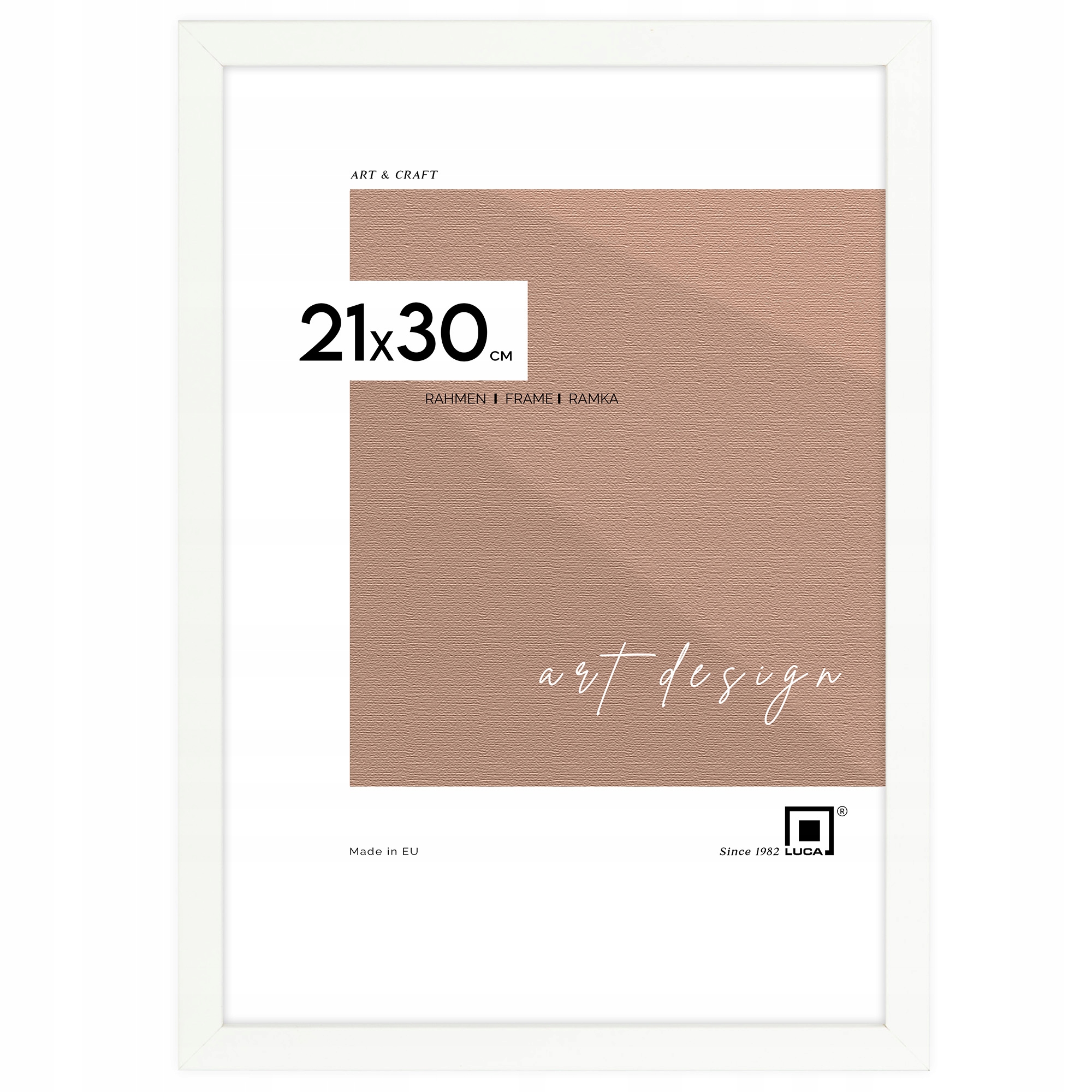 

Biała ramka na zdjęcia dyplom certyfikat 21x30 A4