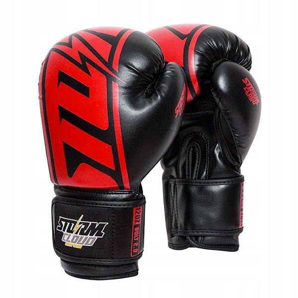 StormCloud Boxerské rukavice Bolt 2.0 černé/červené 16oz