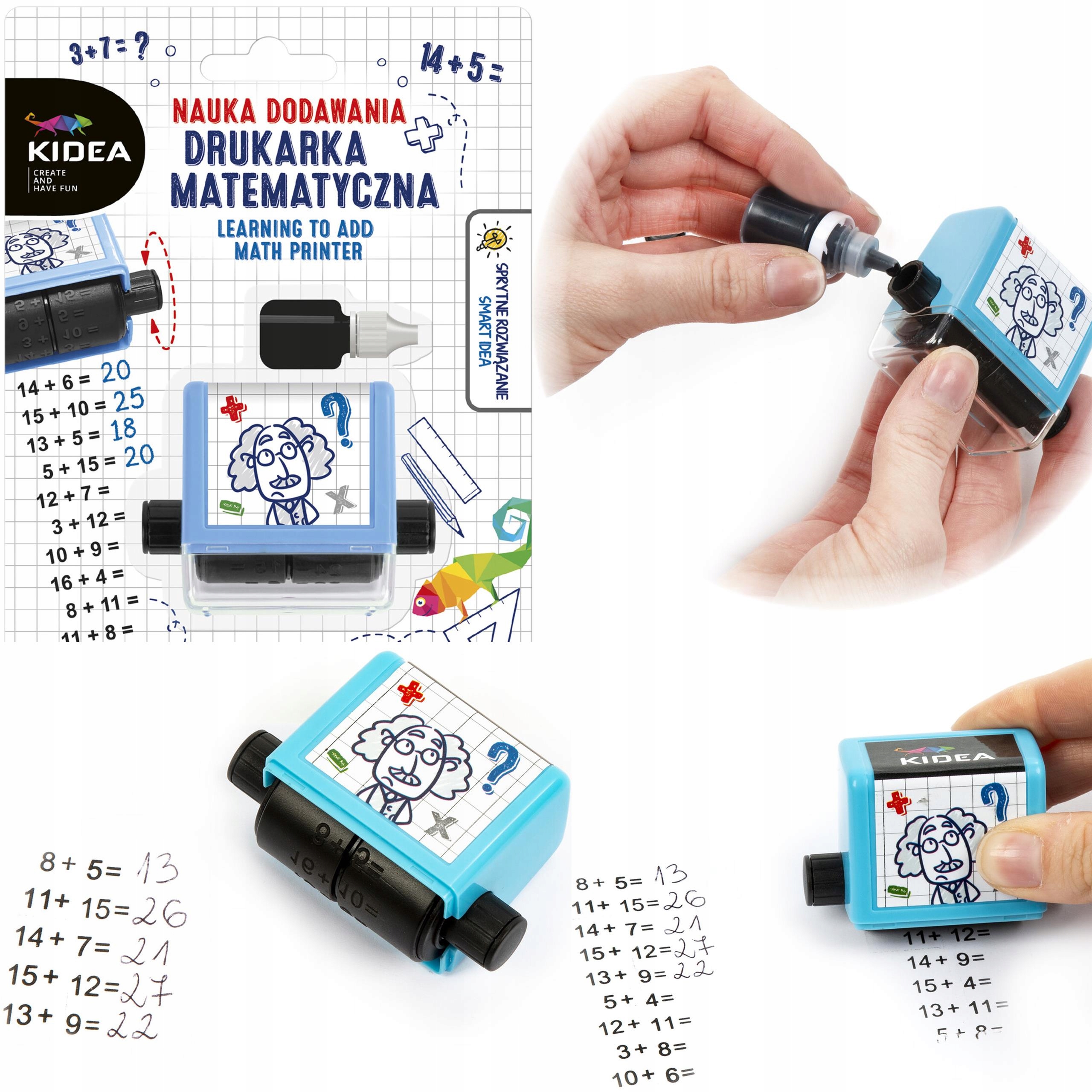 

Drukarka Matematyczna Nauka Dodawania Pieczątki