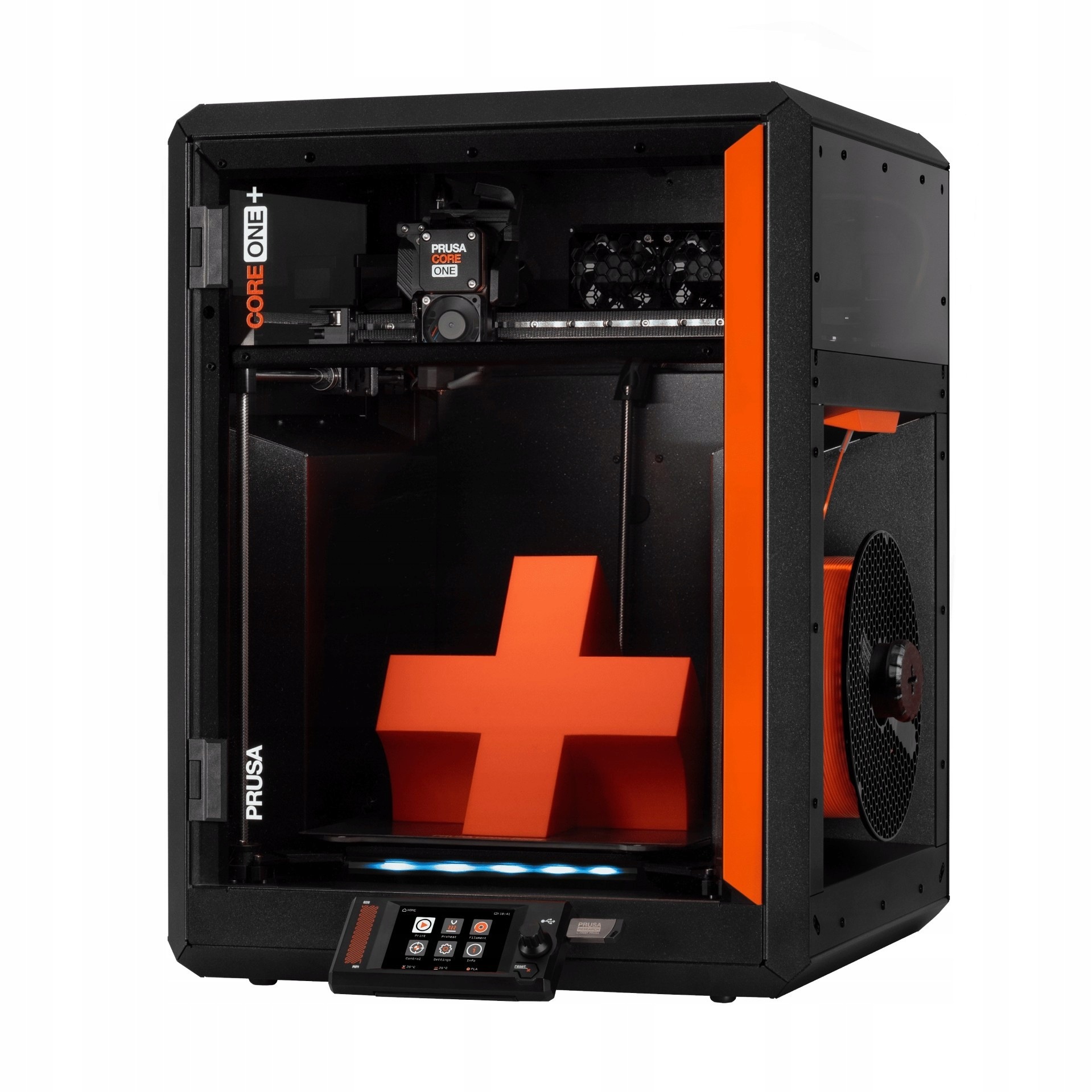 3D tiskárna Prusa Core One+ smontovaná s topnou komorou CoreXY 55°C