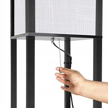 LAMPA STOJĄCA PODŁOGOWA PÓŁKA REGAŁ DO PRZECHOWYWANIA 160 CM Kolekcja brak