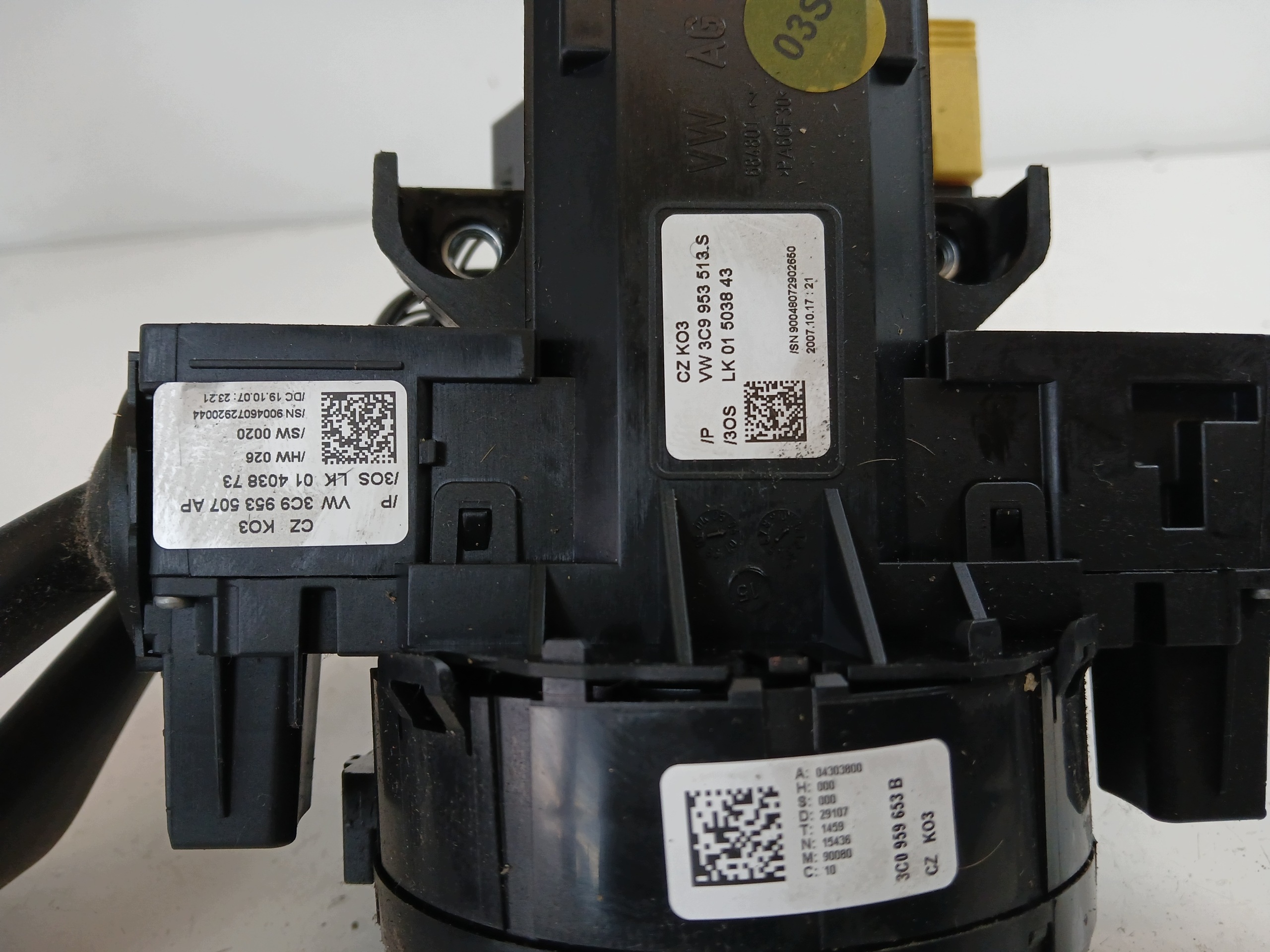 VW PASSAT B6 Commodo essuie glace 3C0953549AB 3C0959653B TEMPOMAT