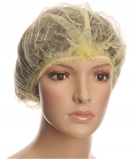 

Czepek jednorazowy włókninowy Clip żółty 100 szt.