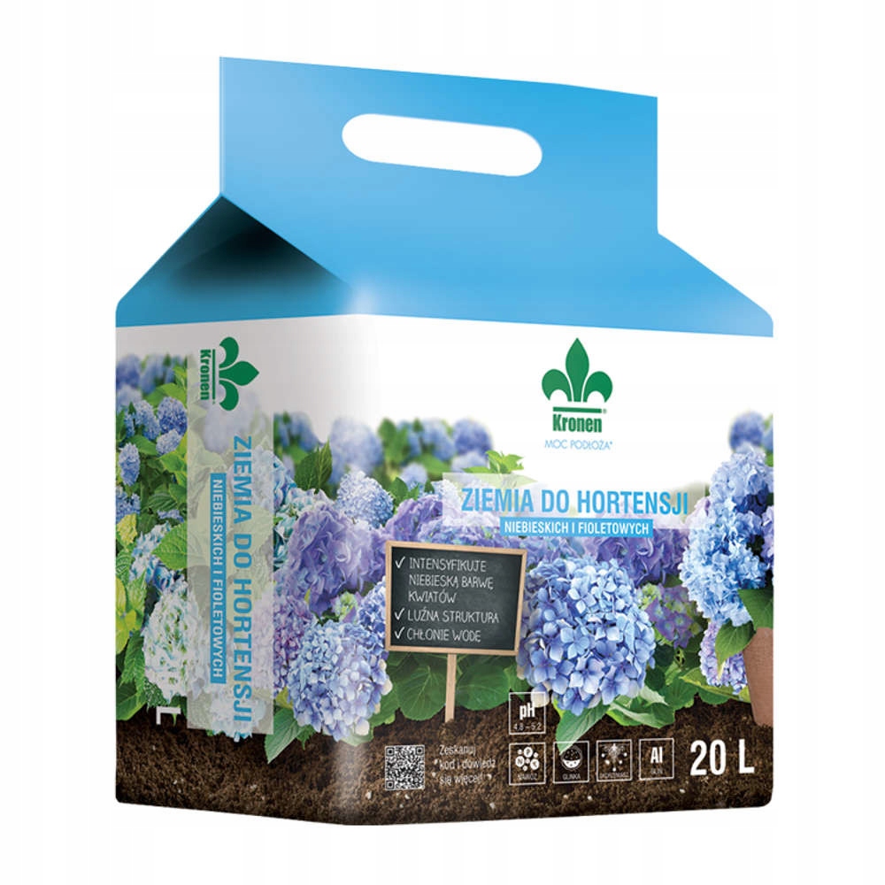 

Kronen Ziemia Do Hortensji Niebieskich 20L